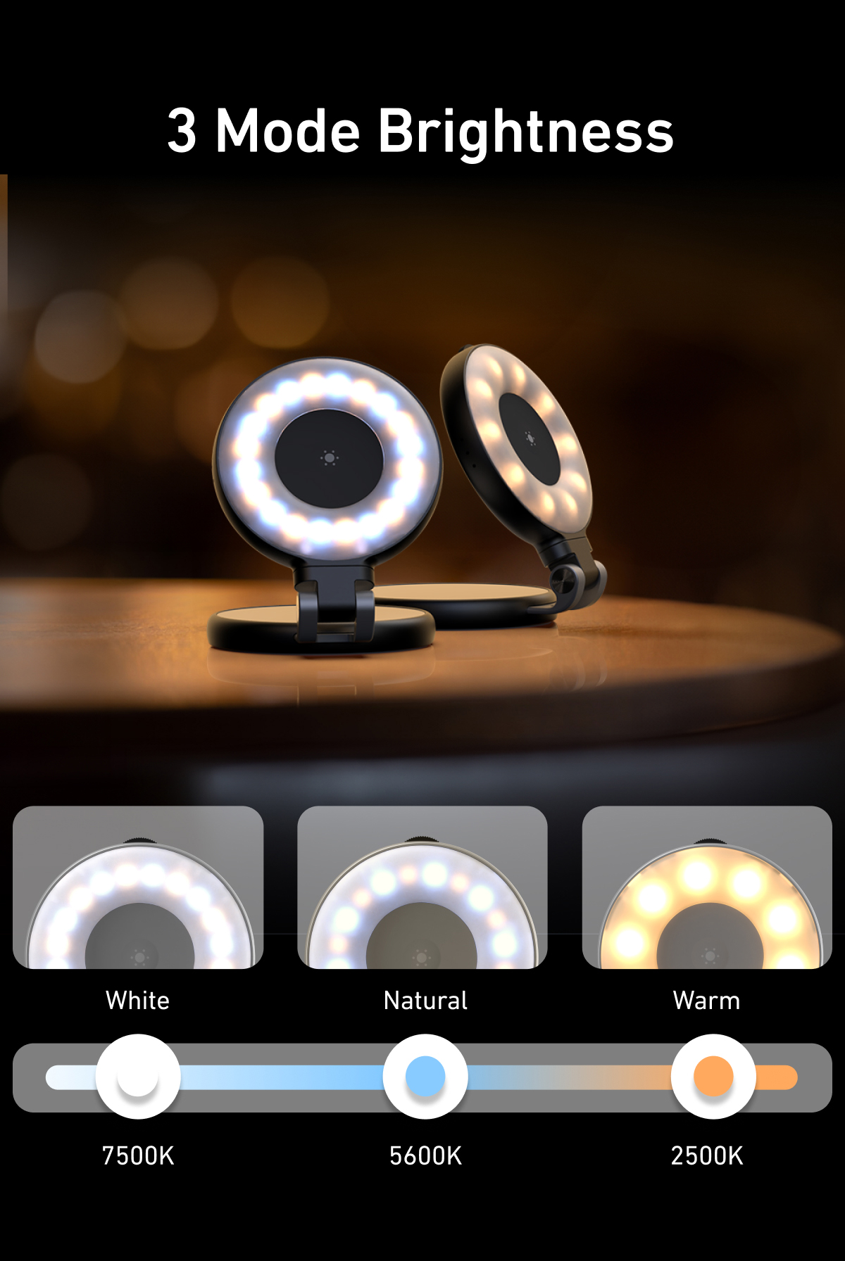 نور LED مغناطیسی TELESIN مناسب تماس تصویری