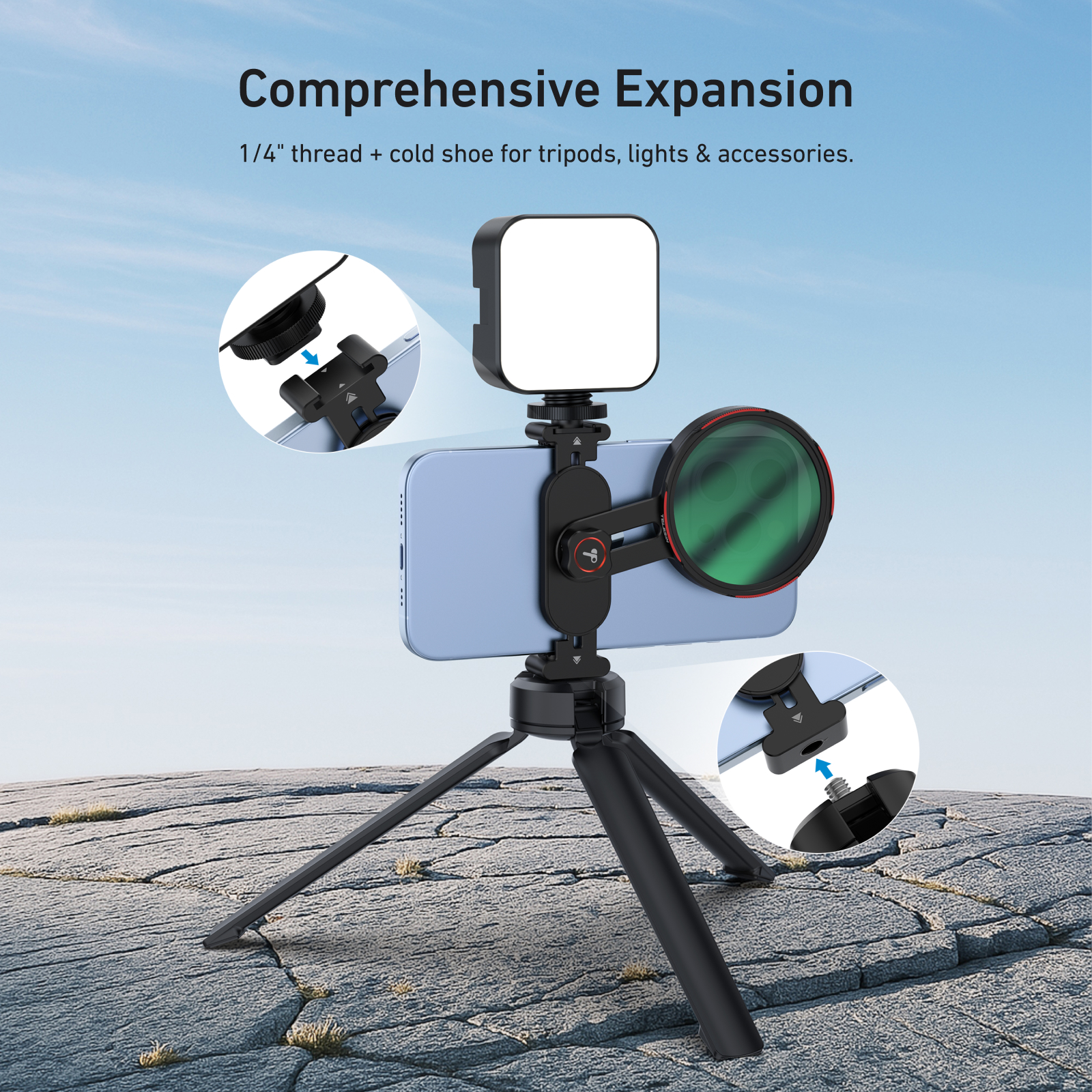 فیلتر لنز موبایل حرفه&zwnj;ای تلسین