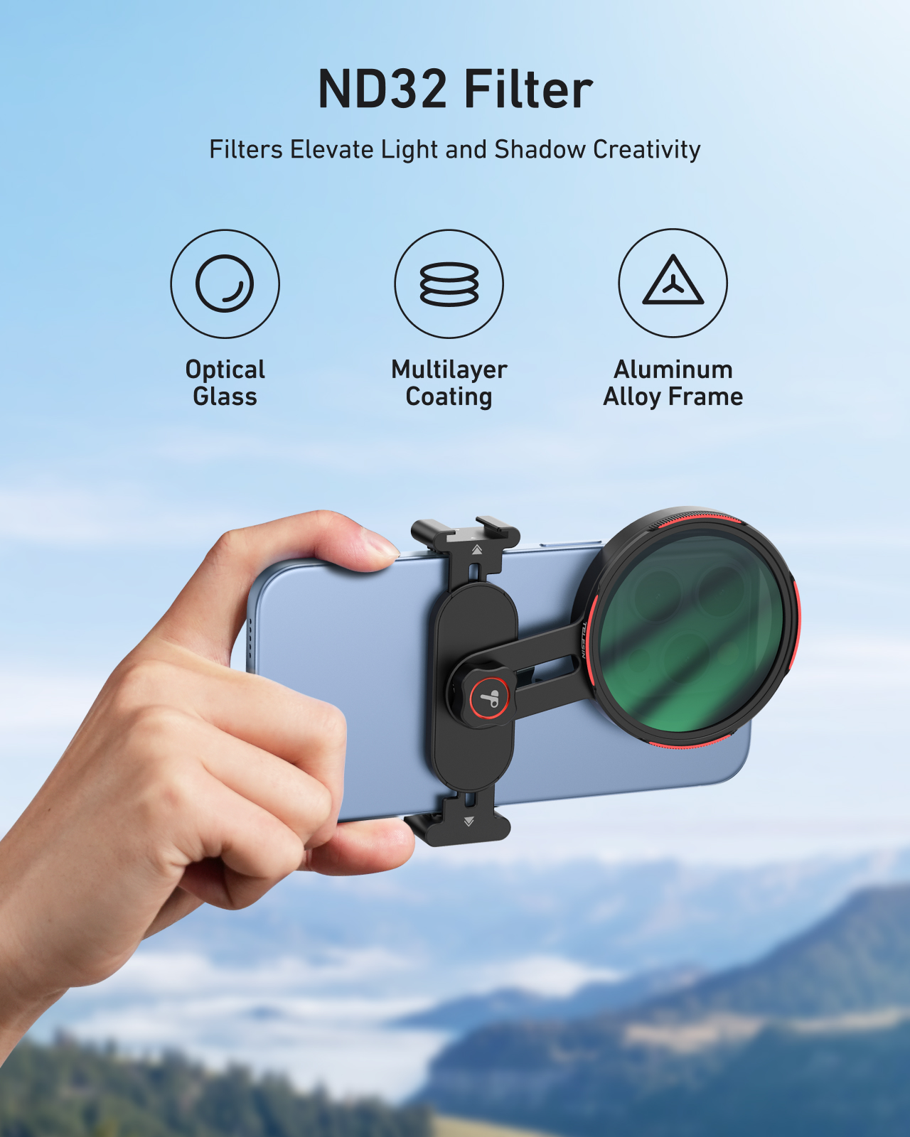 لنز فیلتر موبایل تلسین ۶۷ میلی‌متری