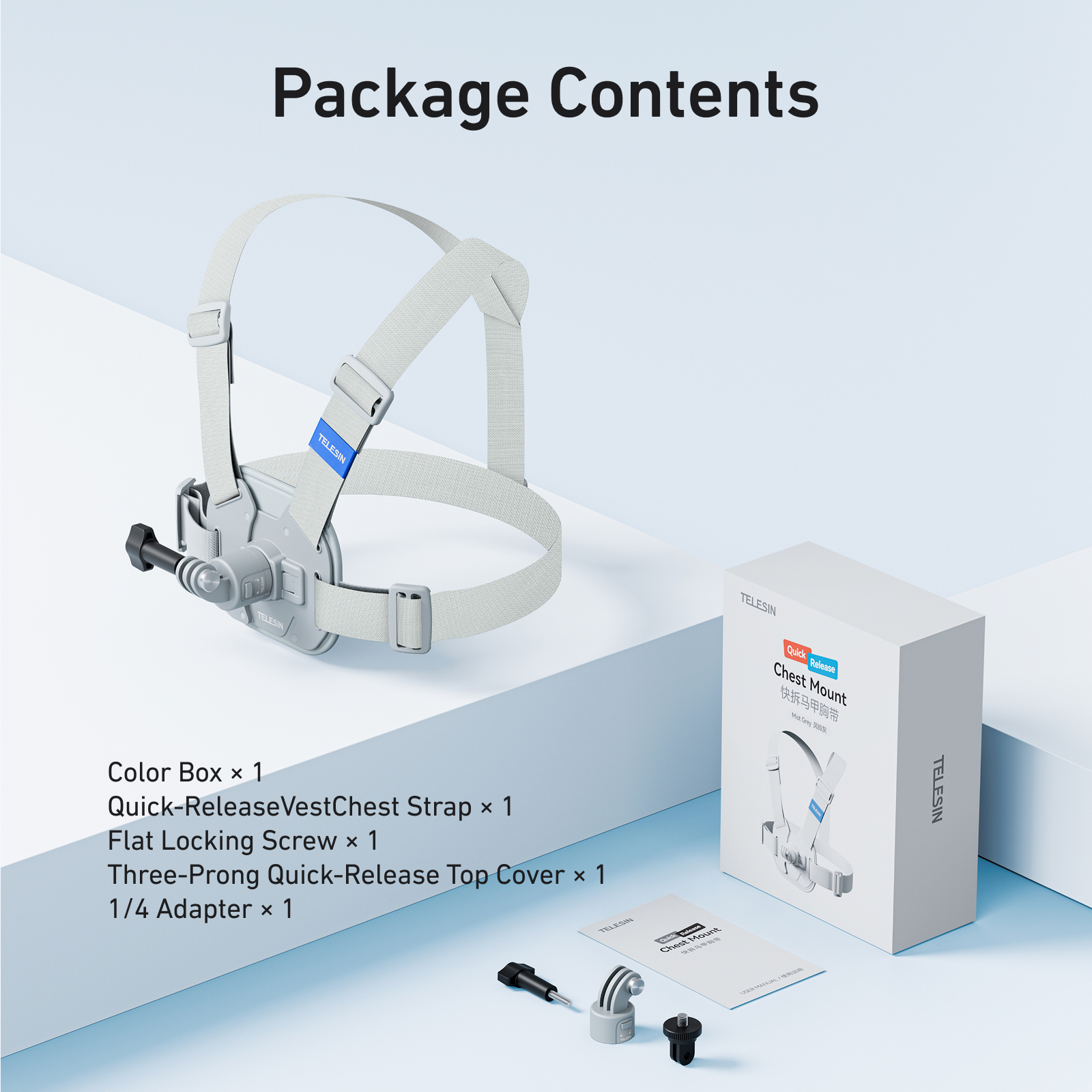 بند سینه جلیقه‌ای با انتشار سریع تلسین مدل S2-CGP-01GY