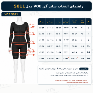 اندازه گن بعد از جراحی لیپوماتیک تمام بدن ووئه VOE کد 5011
