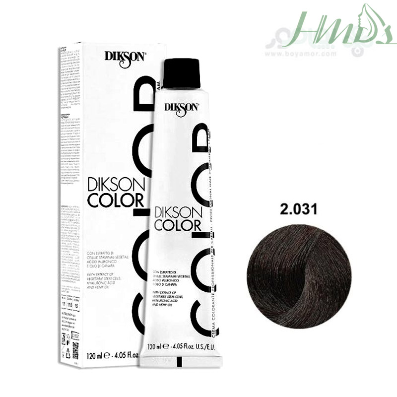 رنگ موی بدون سولفات دیکسون شماره 2.031