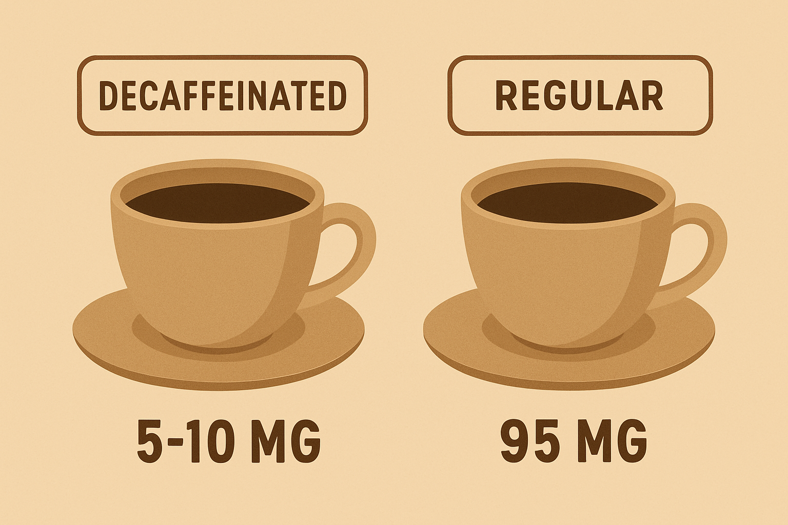 میزان واقعی کافئین قهوه بدون کافئین