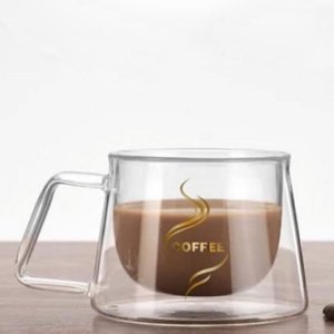 فنجان پیرکس دوجداره  COFFEE