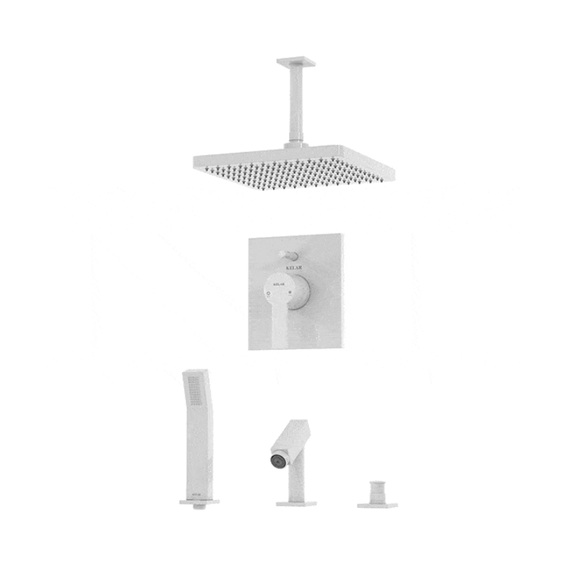 شیر حمام توکار کلار مدل فلت کلاسیک تیپ 5