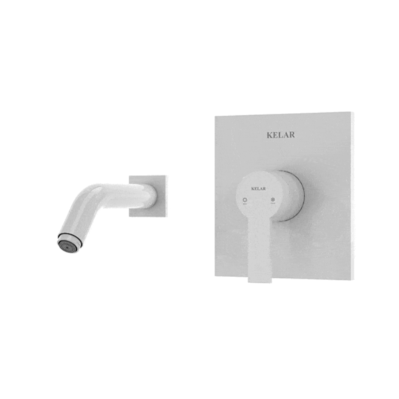 شیر روشویی توکار کلار مدل فلت کلاسیک