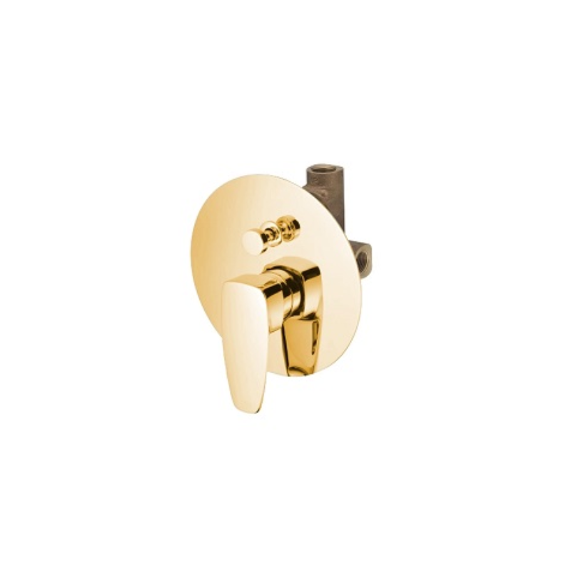 شیر حمام توکار اهرمی با دایورتور جاستایم (Justime) مدل پن2