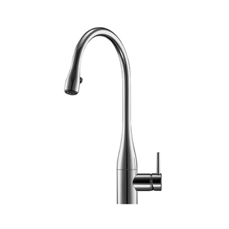 شیر ظرفشویی شلنگدار KWC مدل ایو چراغ دار