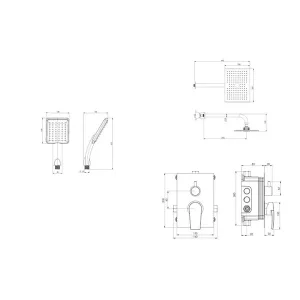 شیر حمام توکار شودر  مدل رومر پلاس تیپ 3