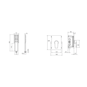 شیر حمام توکار شودر  مدل رومر پلاس تیپ 2