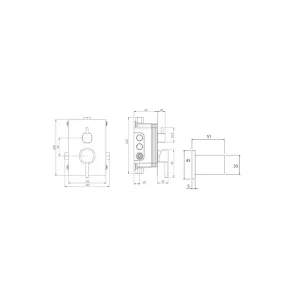 شیر توالت بیده توکار شودر مدل رومر