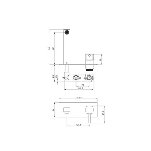 شیر روشویی توکار یک تکه شودر مدل رومر