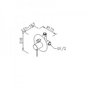 شیر روشویی توکار  جاستایم (Justime) مدل Lucky7