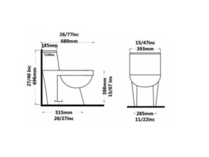 توالت فرنگی برند گاتریا مدل ژوپیتر (رنگ مشکی براق )