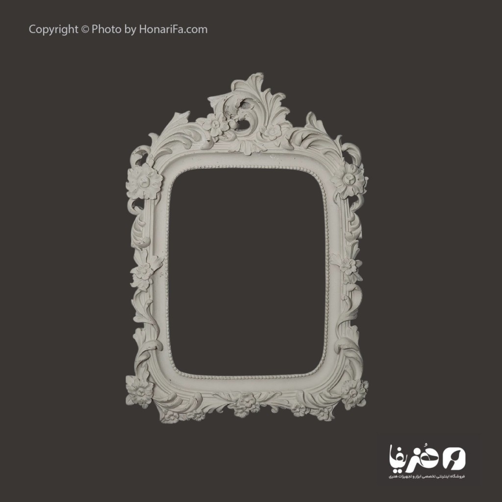 قاب پلی استر اسلیمی طرح گل سایز 17×28
