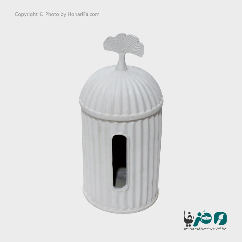 جا دستمالی پلی استر طرح صدفی