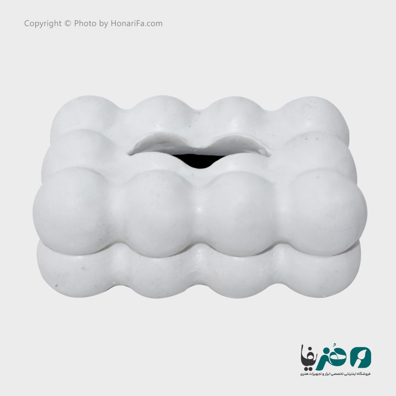 جا دستمالی پلی استر طرح حبابی کد 802