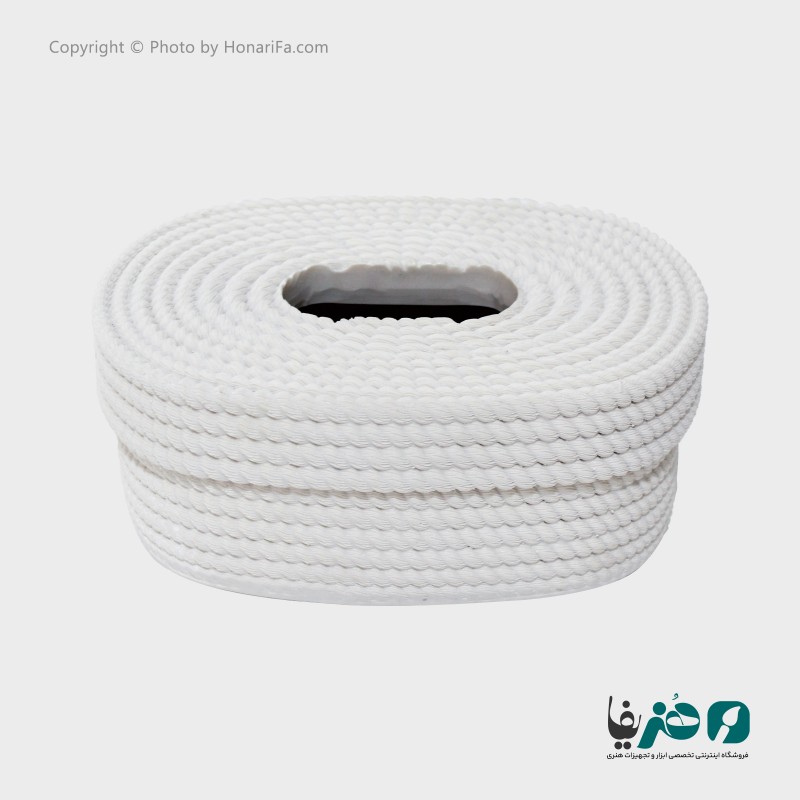 جا دستمالی پلی استر طرح حصیری