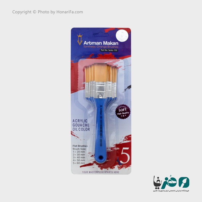 مجموعه 5 عددی قلم مو زمینه