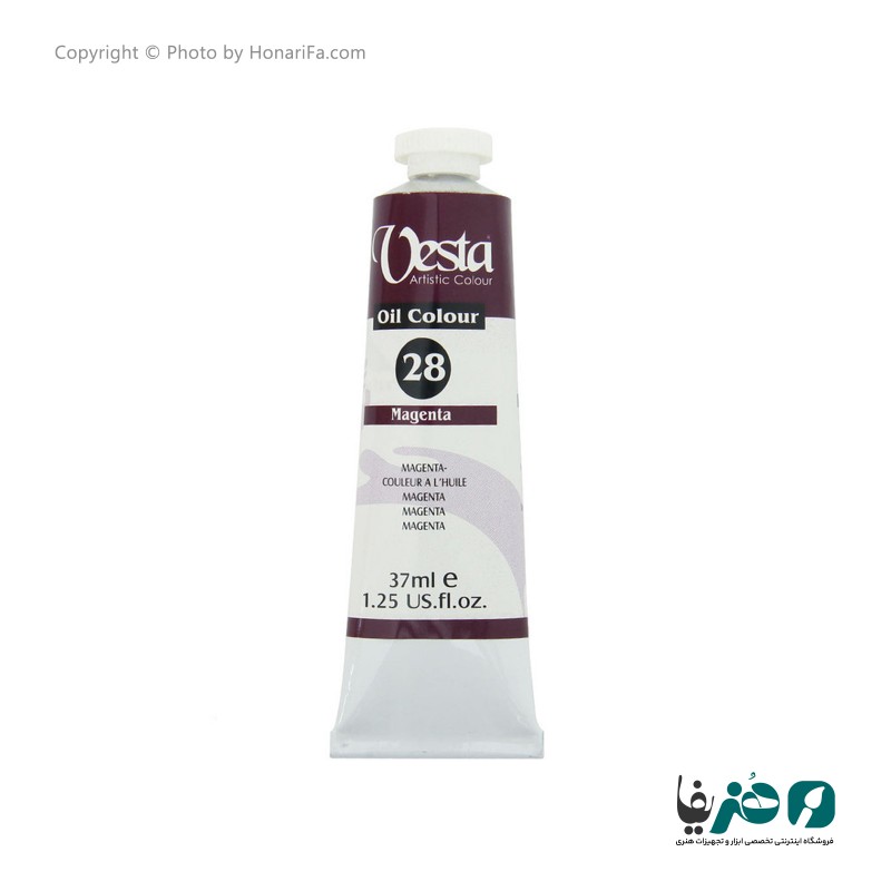 رنگ روغن وستا مدل Magenta 28 حجم 37 میلی لیتر