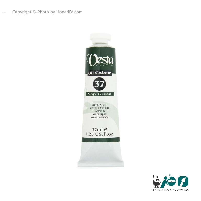 رنگ روغن وستا مدل Sap Green 37 حجم 37 میلی لیتر