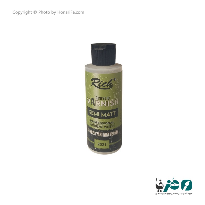 وارنیش نیمه مات ریچ کد 2521 حجم 120 میلی لیتر