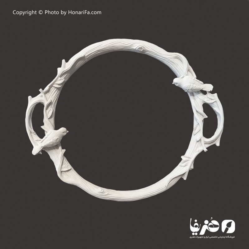 سینی پلی استر گرد طرح گنجشک