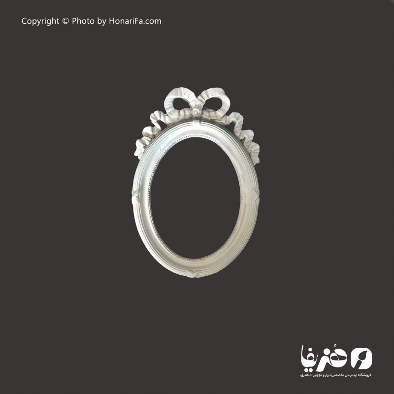 قاب پلی استر بیضی طرح پاپیون