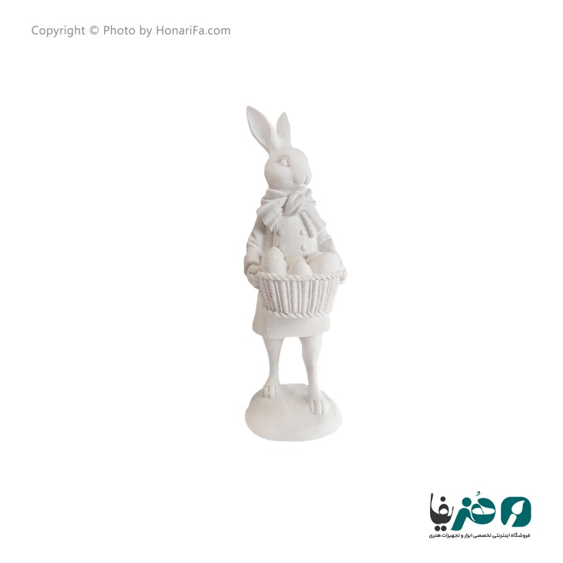 دکوری پلی استر طرح خرگوش کشاورز کوچک کد 1