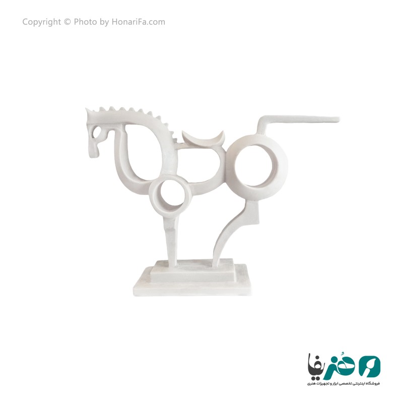 دکوری پلی استر طرح اسب دفرمه بزرگ