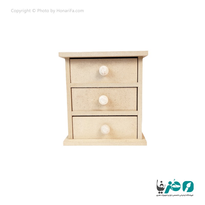 مینی دراور چوبی 3 کشو