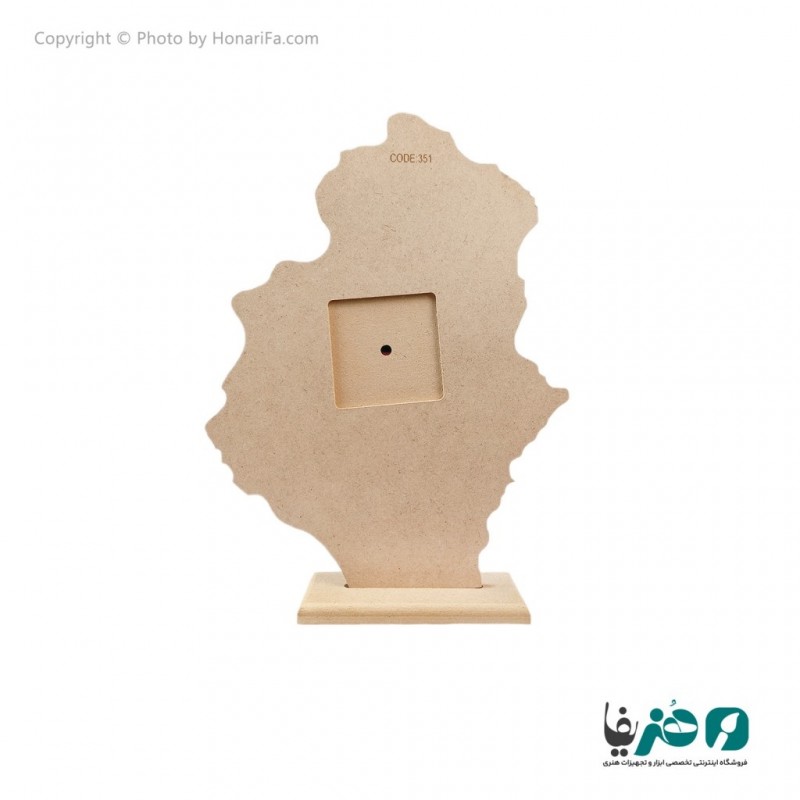 بیس چوبی ساعت رومیزی دفرمه