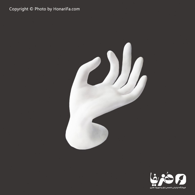 استند پلی استر جواهرات مدل دست خمیده