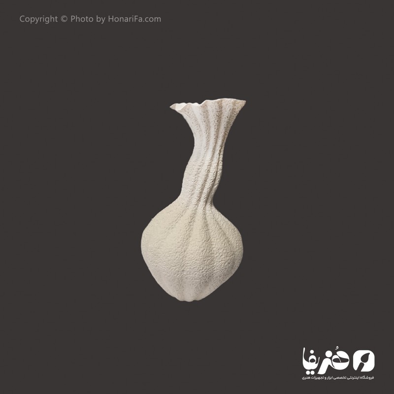 گلدان پلی استر مدل شیپوری تکسچری