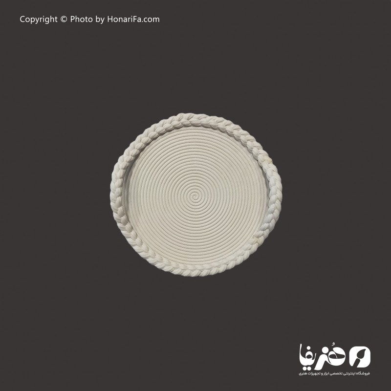 سینی پلی استر گرد طرح طناب