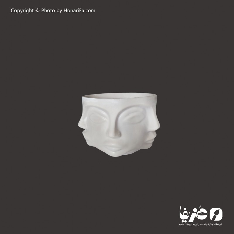گلدان پلی استر مدل چهره 11 سانتی متر