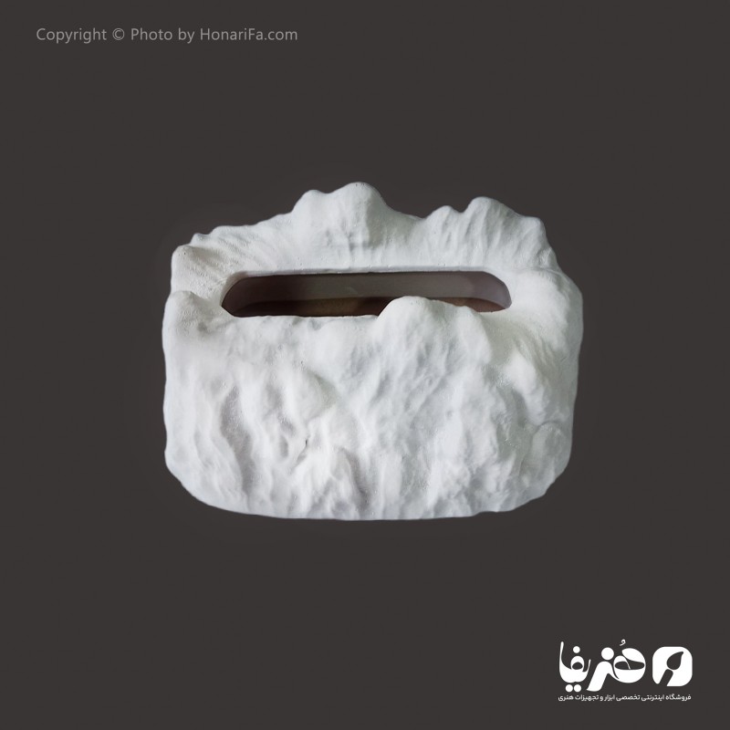 جا دستمالی پلی استر طرح صخره