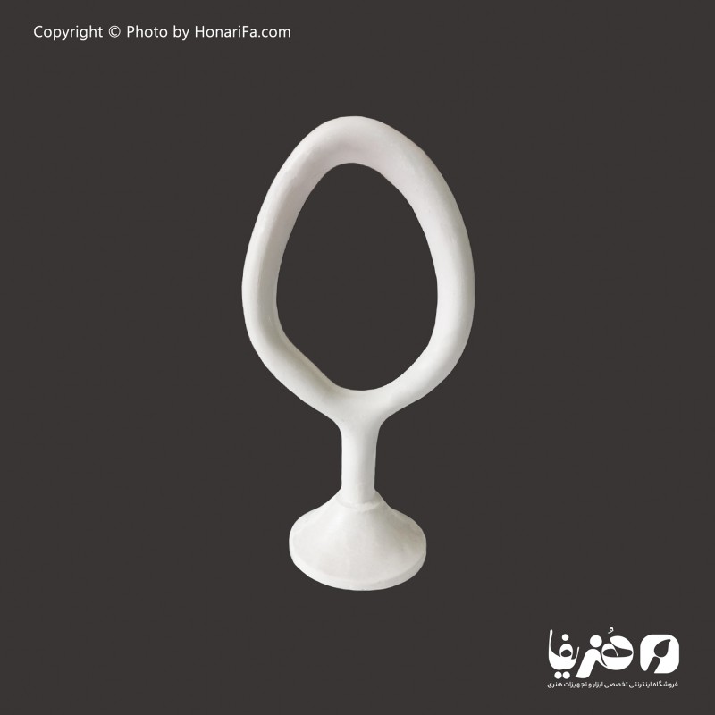 قاب آینه پلی استر پایه دار بیضی