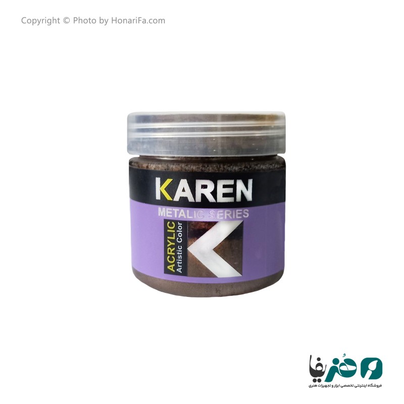 رنگ اکریلیک برنز تیره کارن حجم 250 میلی لیتر