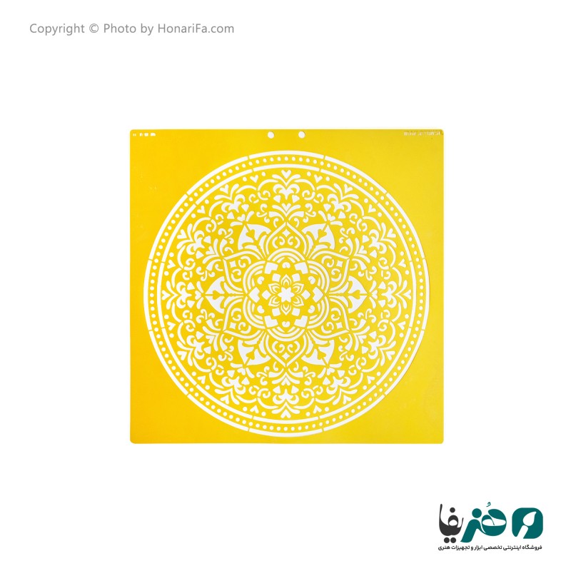 شابلون استنسیل طرح ماندلا کد1 سایز 50x50 سانتی متر