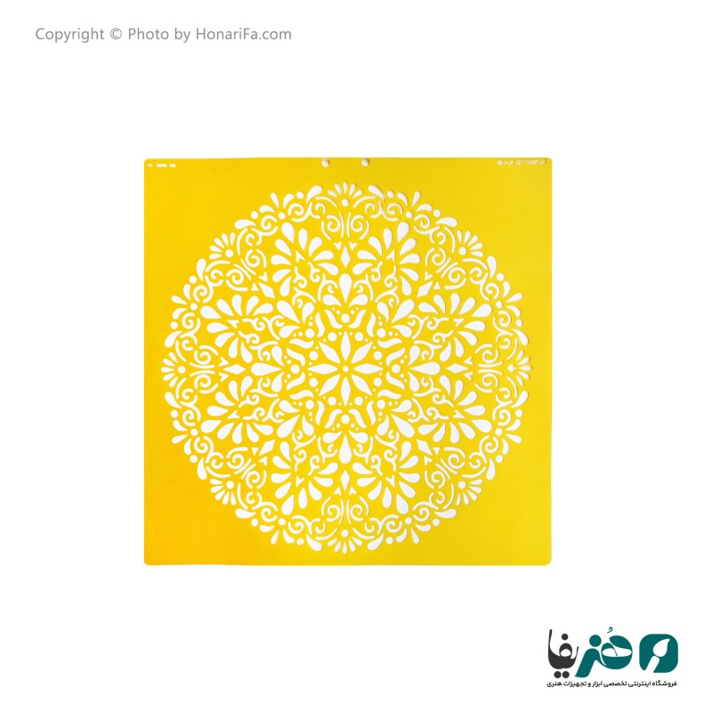 شابلون استنسیل طرح ماندلا کد 2 سایز 50x50 سانتی متر