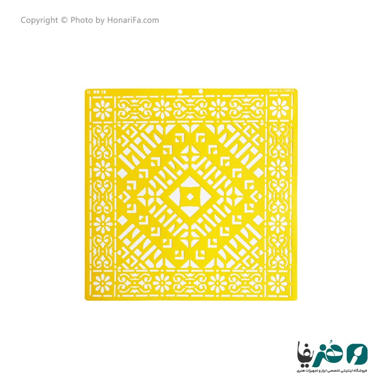 شابلون استنسیل طرح لیپان آرت کد 4 سایز 50x50 سانتی متر