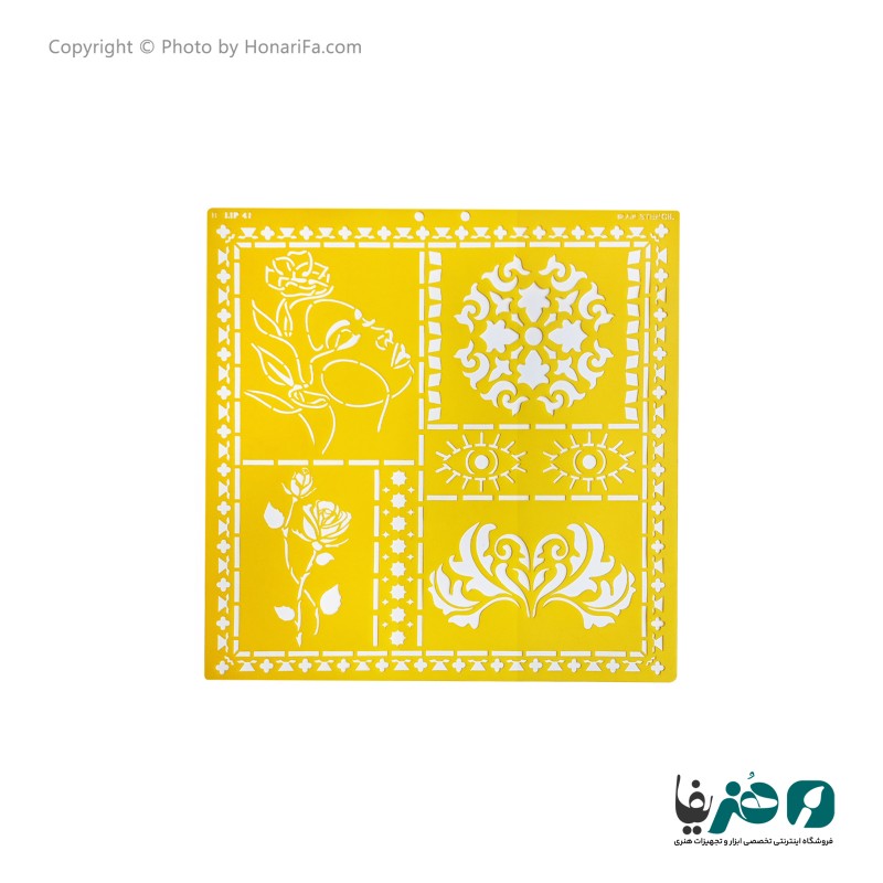 شابلون استنسیل طرح لیپان آرت کد 5 سایز 50x50 سانتی متر
