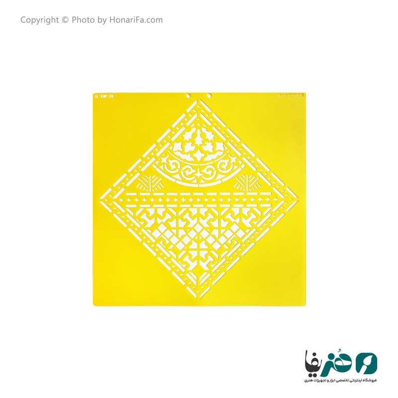 شابلون استنسیل طرح لیپان آرت کد 6 سایز 50x50 سانتی متر
