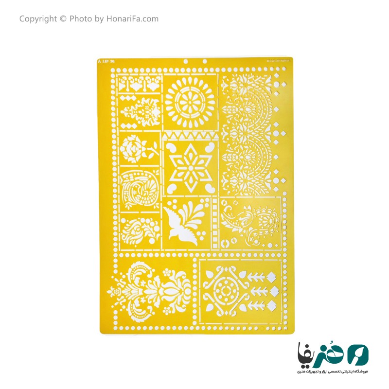 شابلون استنسیل طرح لیپان آرت کد 1 سایز 50x70 سانتی متر