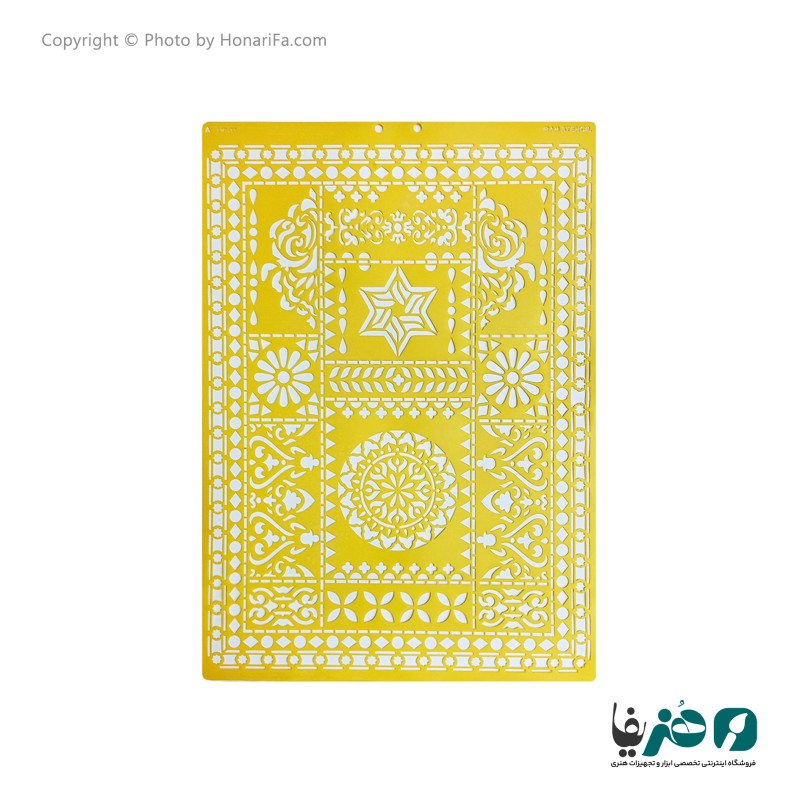 شابلون استنسیل طرح لیپان آرت کد 3 سایز 50x70 سانتی متر