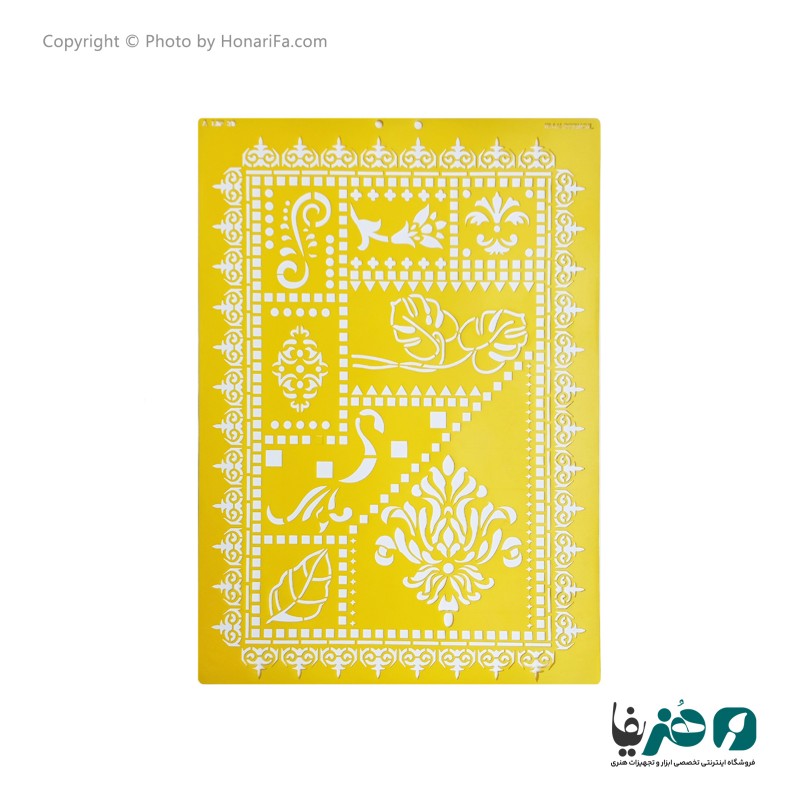 شابلون استنسیل طرح لیپان آرت کد 5 سایز 50x70 سانتی متر