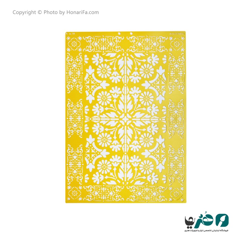 شابلون استنسیل طرح فرش پرشین کد 1 سایز 50x70 سانتی متر
