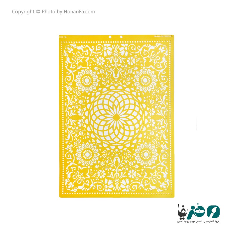شابلون استنسیل طرح فرش پرشین کد 4 سایز 50x70 سانتی متر