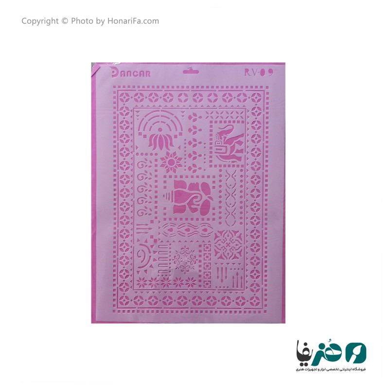 شابلون دانکار طرح لیپان آرت کد RV09 سایز 60x80 سانتی متر